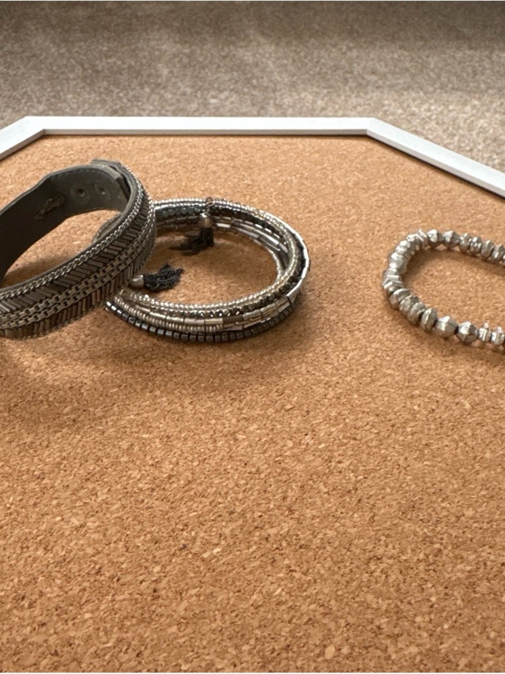 Stella & Dot Silver Tone Multi-Bracelet Set